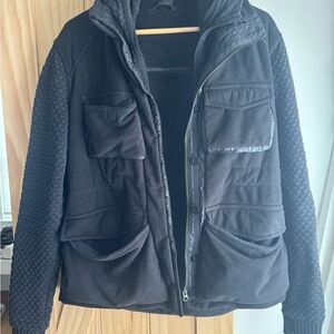 Lululemon Black Quilted Jacket with Pockets